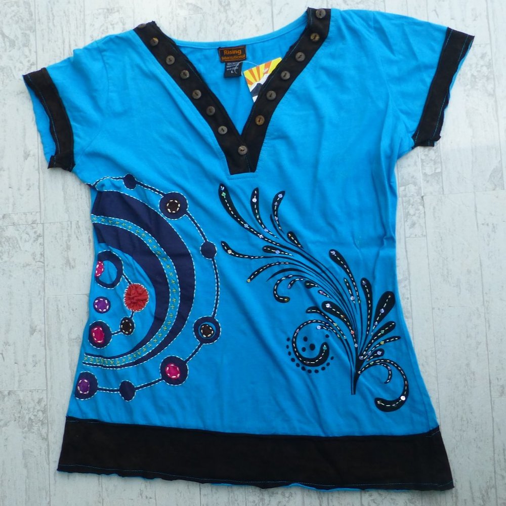 Rising International embroidered stitching Made in Tibet